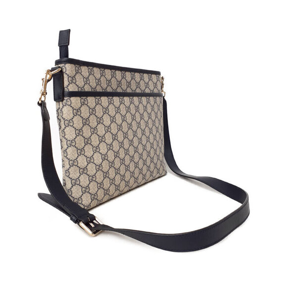 Gucci Handbags - Gucci Flat GG Bag Messenger Monogram Brown Supreme
